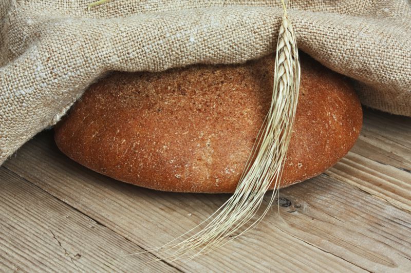 leckeres frisch gebackenes Brot aus dem eigenen Brotbackofen